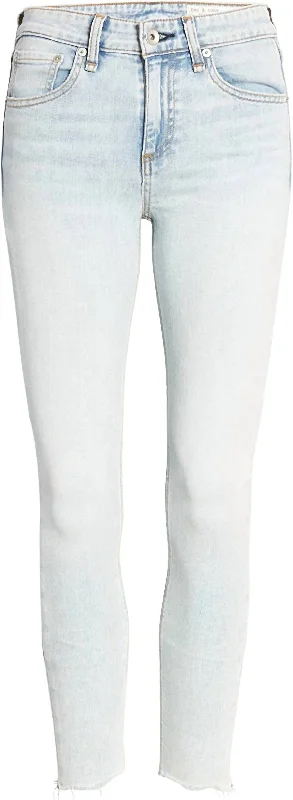 Cate Mid-Rise Ankle Skinny Jeans In Jade