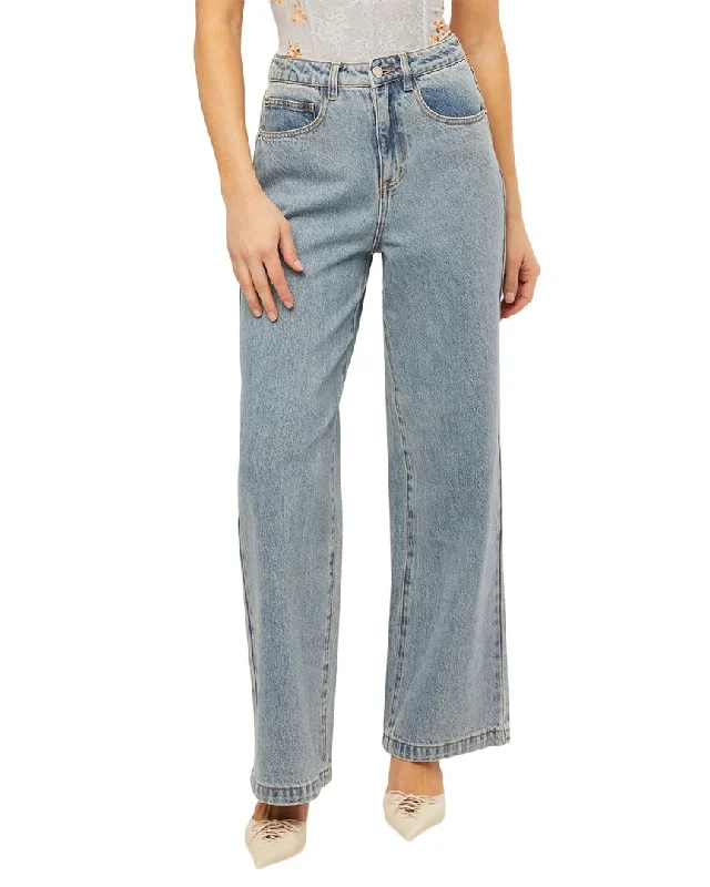 WeWoreWhat Wide Leg Denim Pant