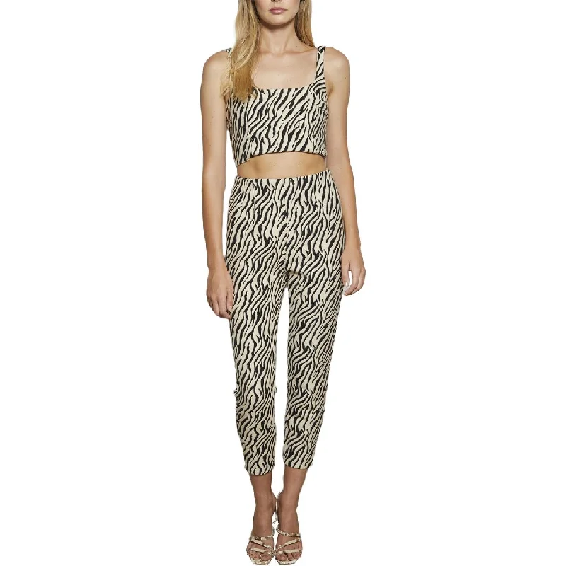 Bec + Bridge Womens Cecile Zebra Slim Dress Pants