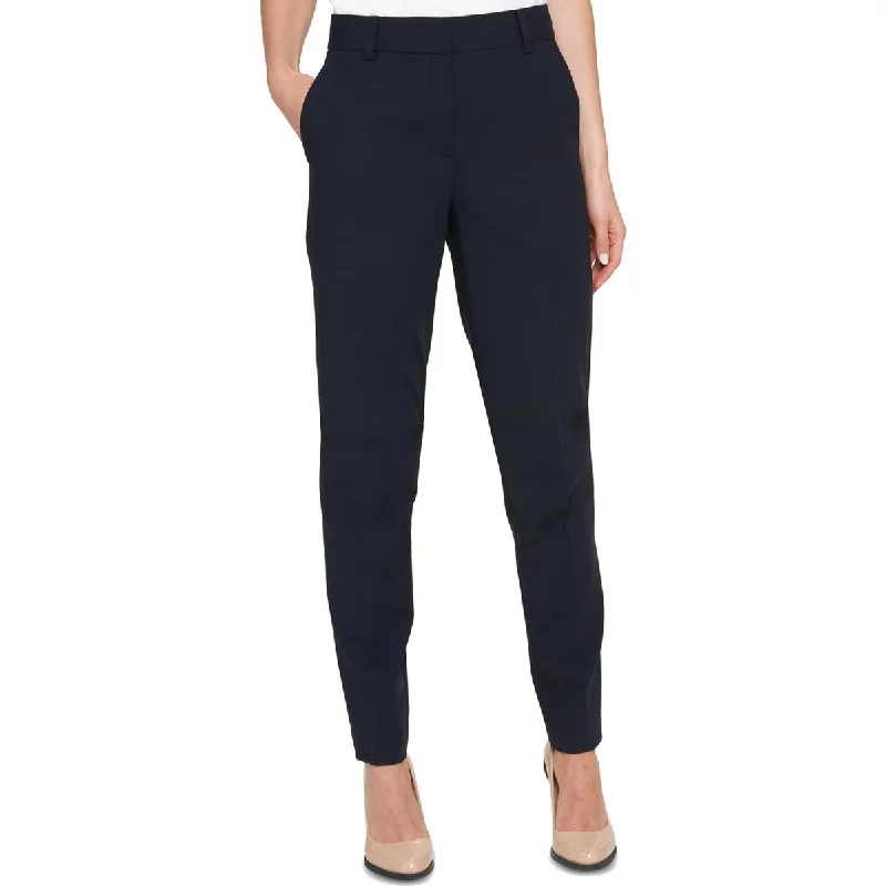 DKNY Womens Petites Essex Fitted Stretch Skinny Pants