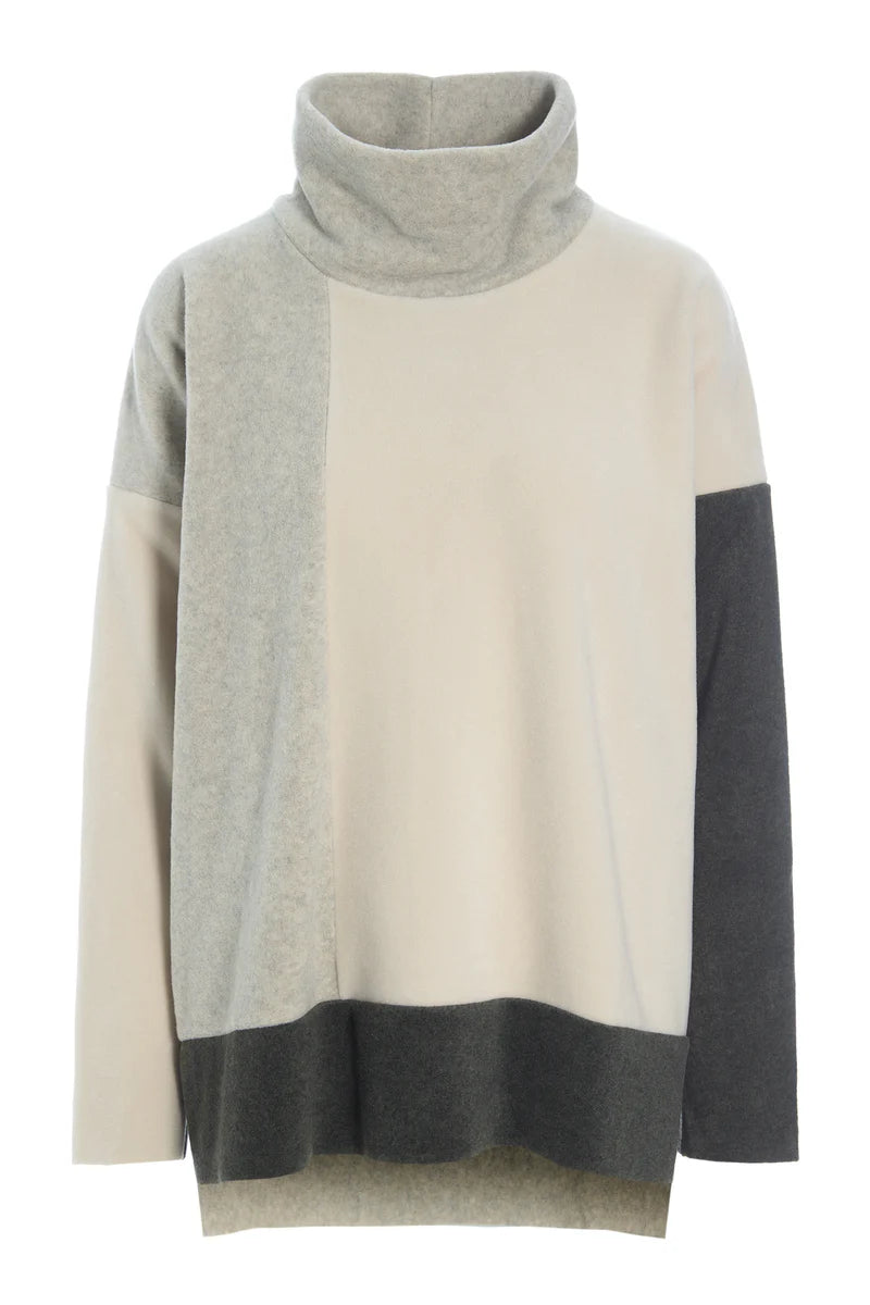 Henriette Steffensen Sweater Patch in Kit, Sand & Forrest 1380