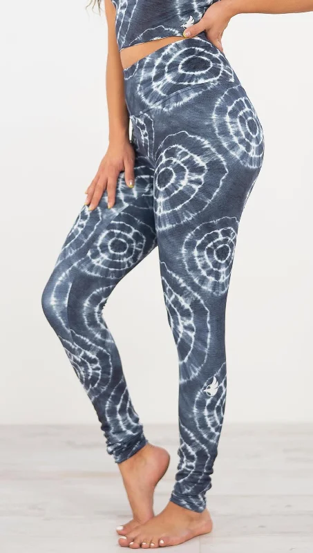 Indigo Circles - Athleisure Leggings