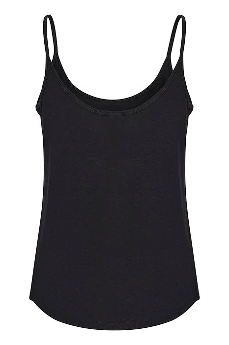 My Essential Wardrobe Modal Black Vest Top