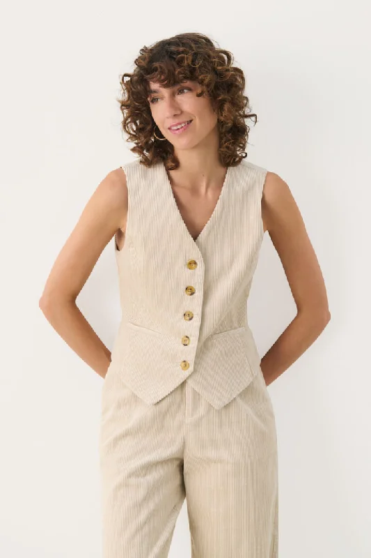 Part Two Linka Waistcoat in French Oak