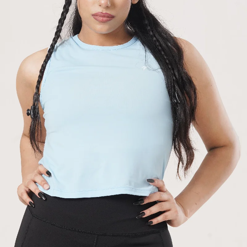 Tf-Ultra Premium Pretty Blue Women Sleeveless Top