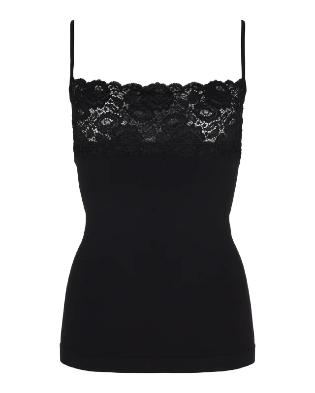 Tim & Simonsen Black Vest with Lace Detail