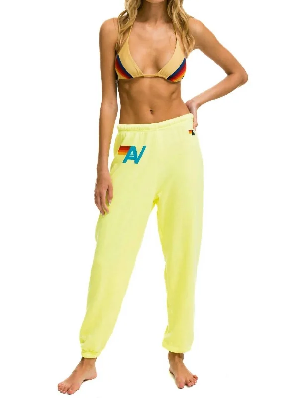 Women Sweatpants In Yellow