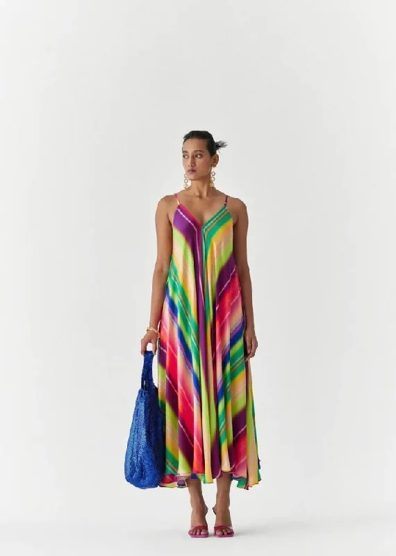 Rainbow Strappy Dress